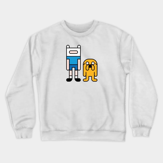 Finn and Jake Crewneck Sweatshirt by Tooniefied